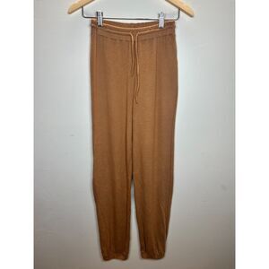 Reformation Women's Size XXS Brown Lounge Pants Casual Corded Waist NWOT